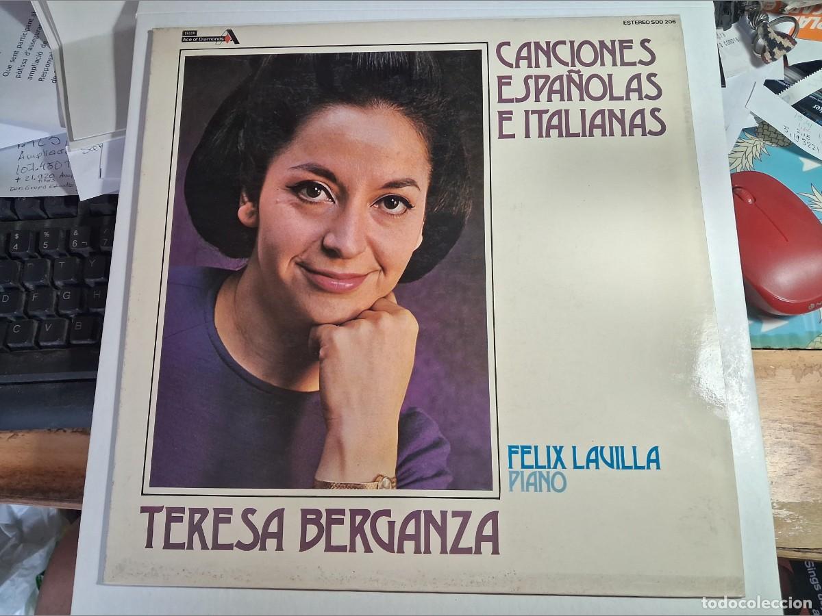 Discos de vinilo: lp teresa berganza. canciones espa&ntilde;olas e italianas. ace of diamonds 1976 spain (seminuevo)