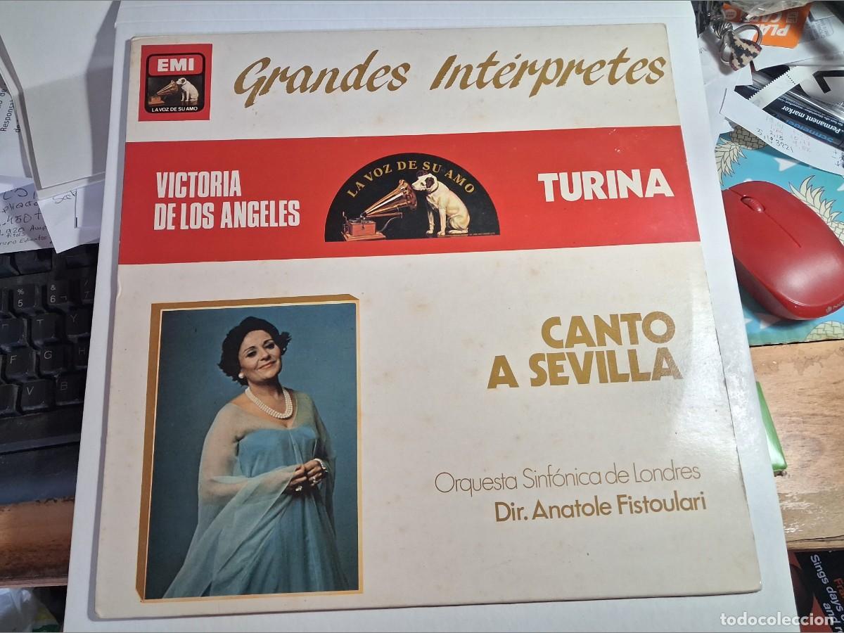 Discos de vinilo: lp victoria de los &aacute;ngeles. turina. canto a sevilla. emi 1983 spain (seminuevo)