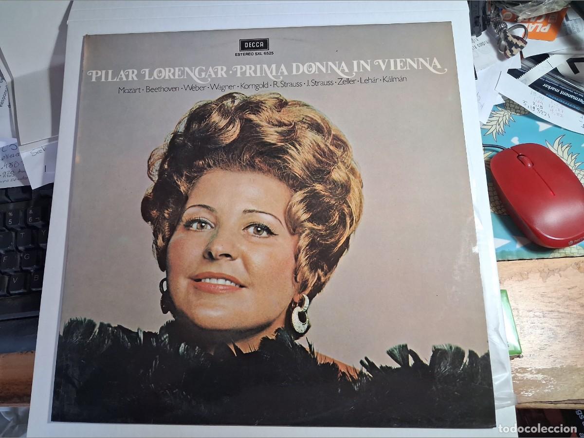 Discos de vinilo: lp promo pilar lorengar. prima donna in vienna. decca 1974 spain (seminuevo)