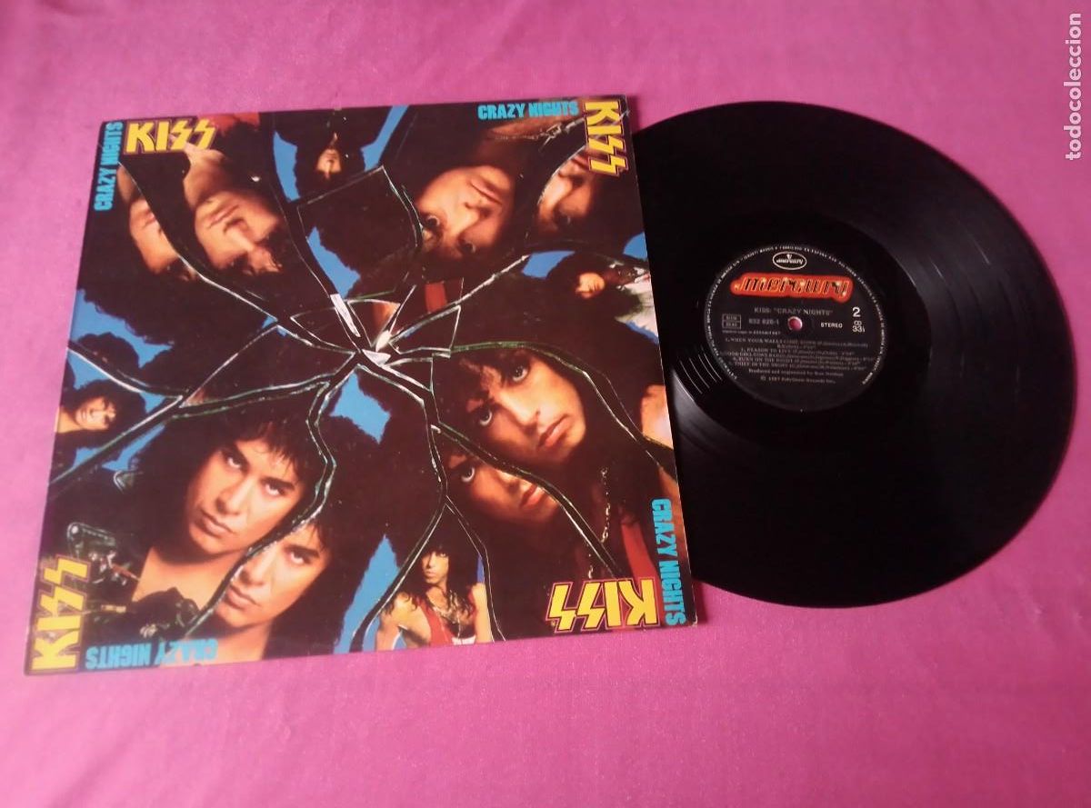 Discos de vinilo: KISS CRAZY NIGHTS 1987 LP L31 5 1