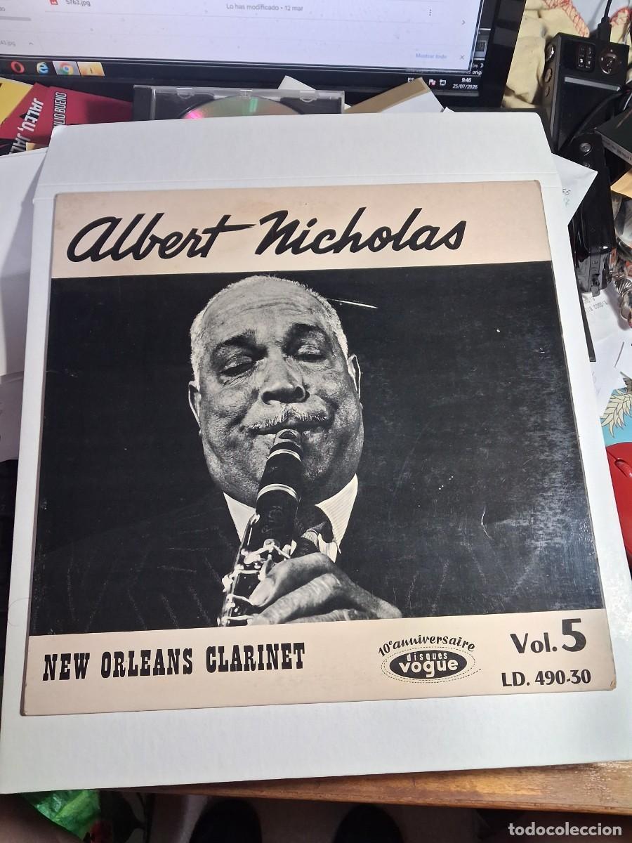 Discos de vinilo: lp albert nicholas. new orleans clarinet. vogue france. nunca en tc (seminuevo)
