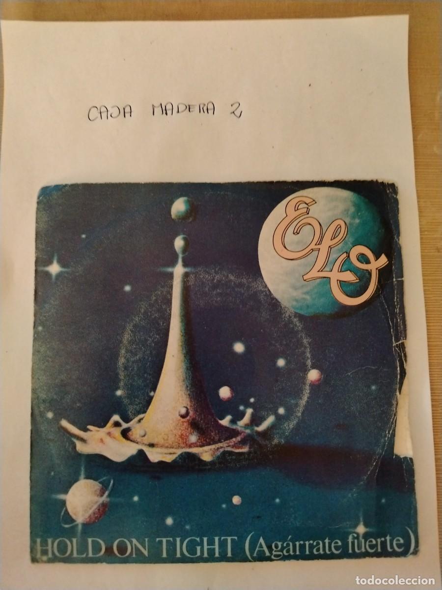 Discos de vinilo: Single vinilo electric light orchestra, hold on tight, ag&aacute;rrate fuerte