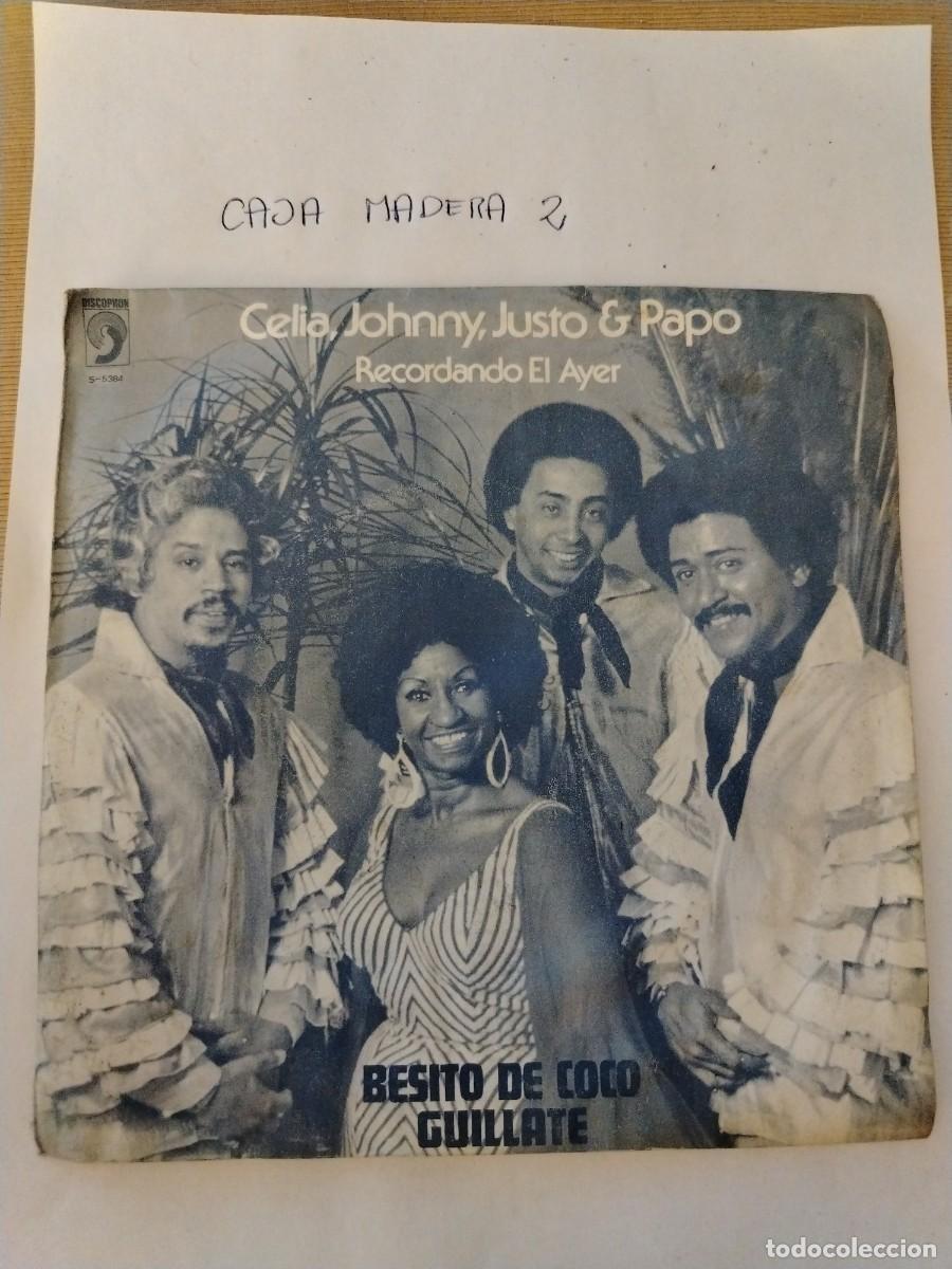 Discos de vinilo: Single vinilo Celia Johnny justo papo, recordando el ayer