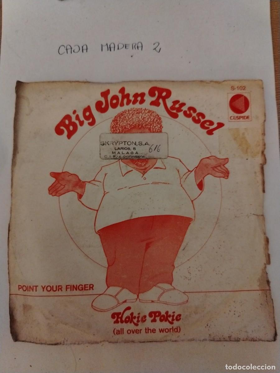 Discos de vinilo: Single vinilo big John Russell, point your finger