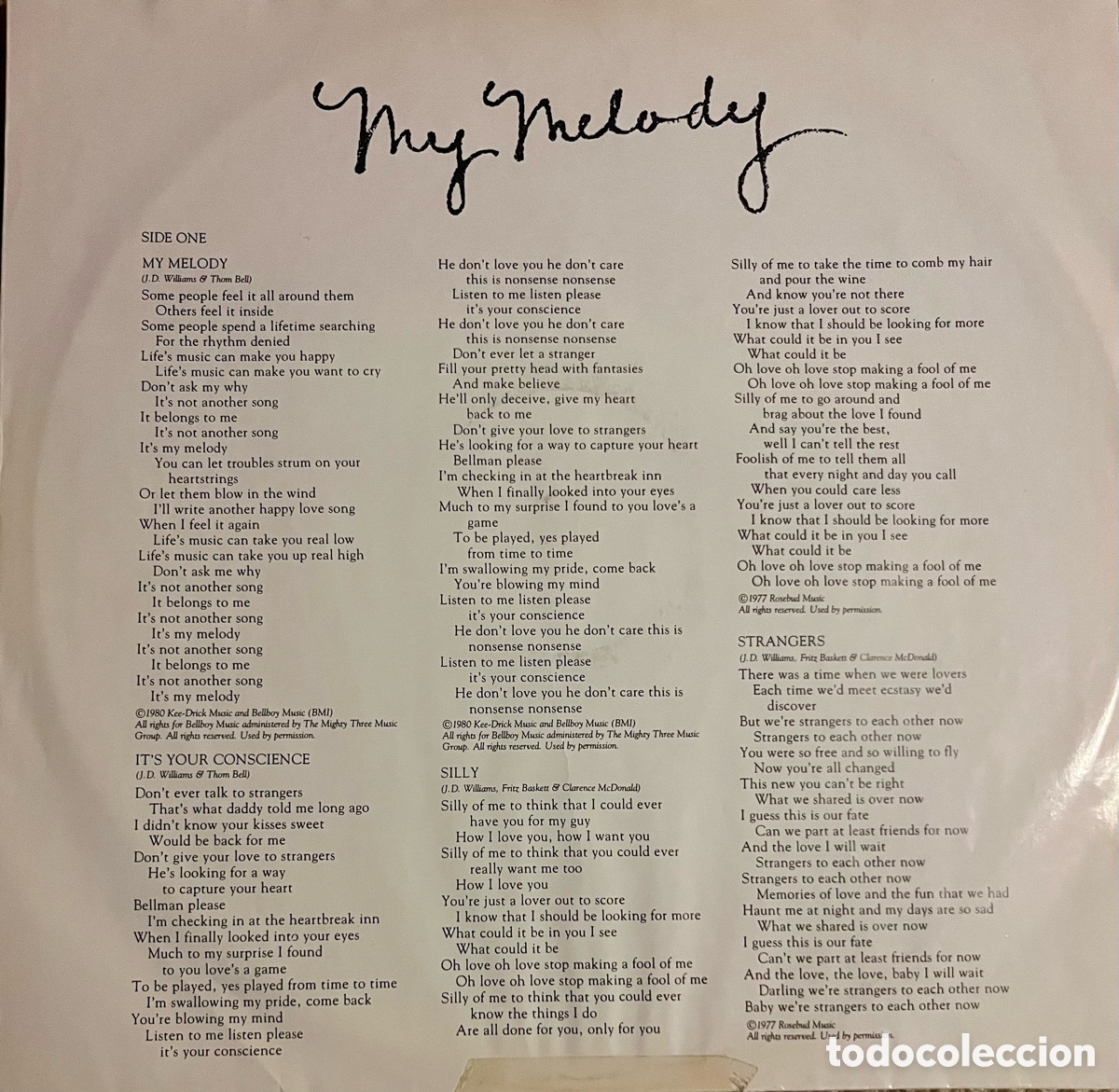 Discos de vinilo: DENIECE WILLIAMS - My melody - Foto 3