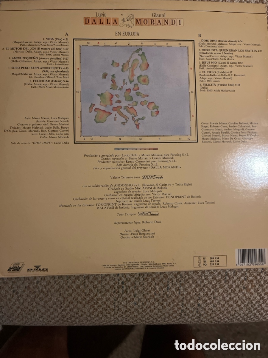 Discos de vinilo: DALLA MORANDI - En Europa - Foto 2