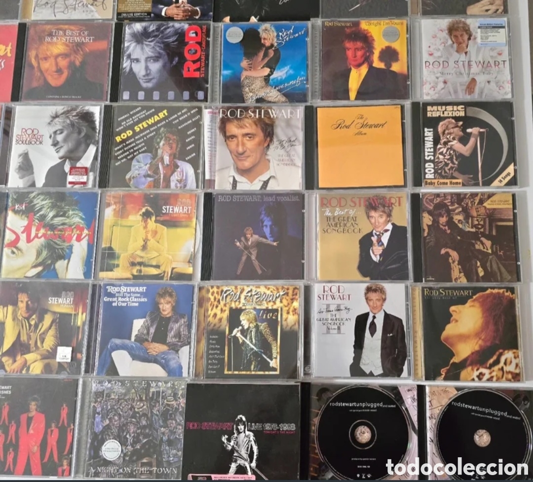 Discos de vinilo: CDS ROD STEWART LOTE DE 46 - Foto 4