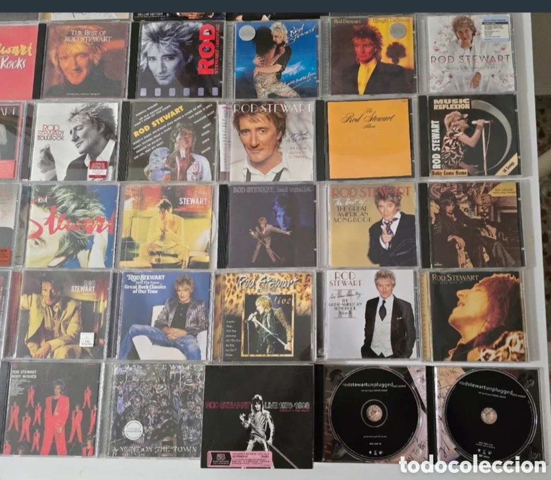 Discos de vinilo: CDS ROD STEWART LOTE DE 46 - Foto 6