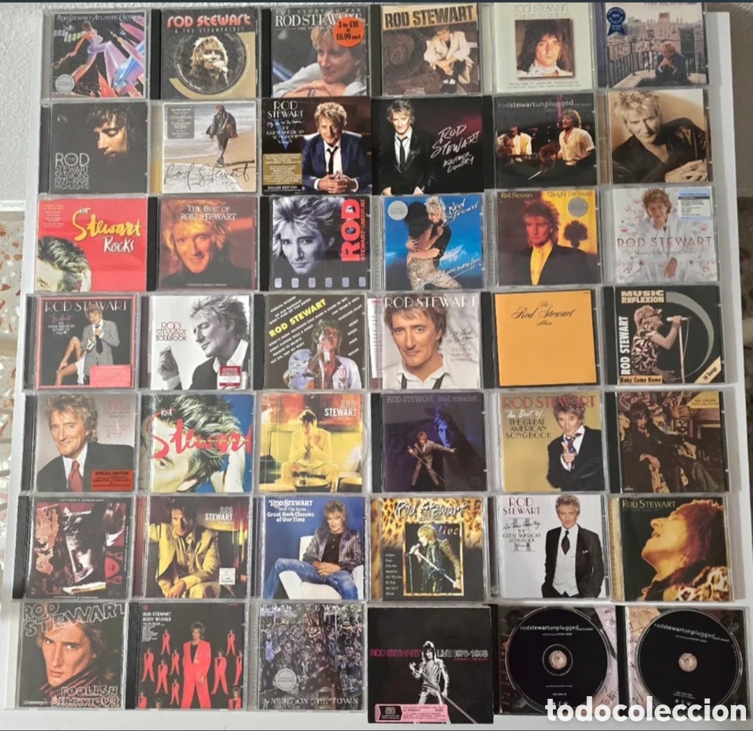 Discos de vinilo: CDS ROD STEWART LOTE DE 46