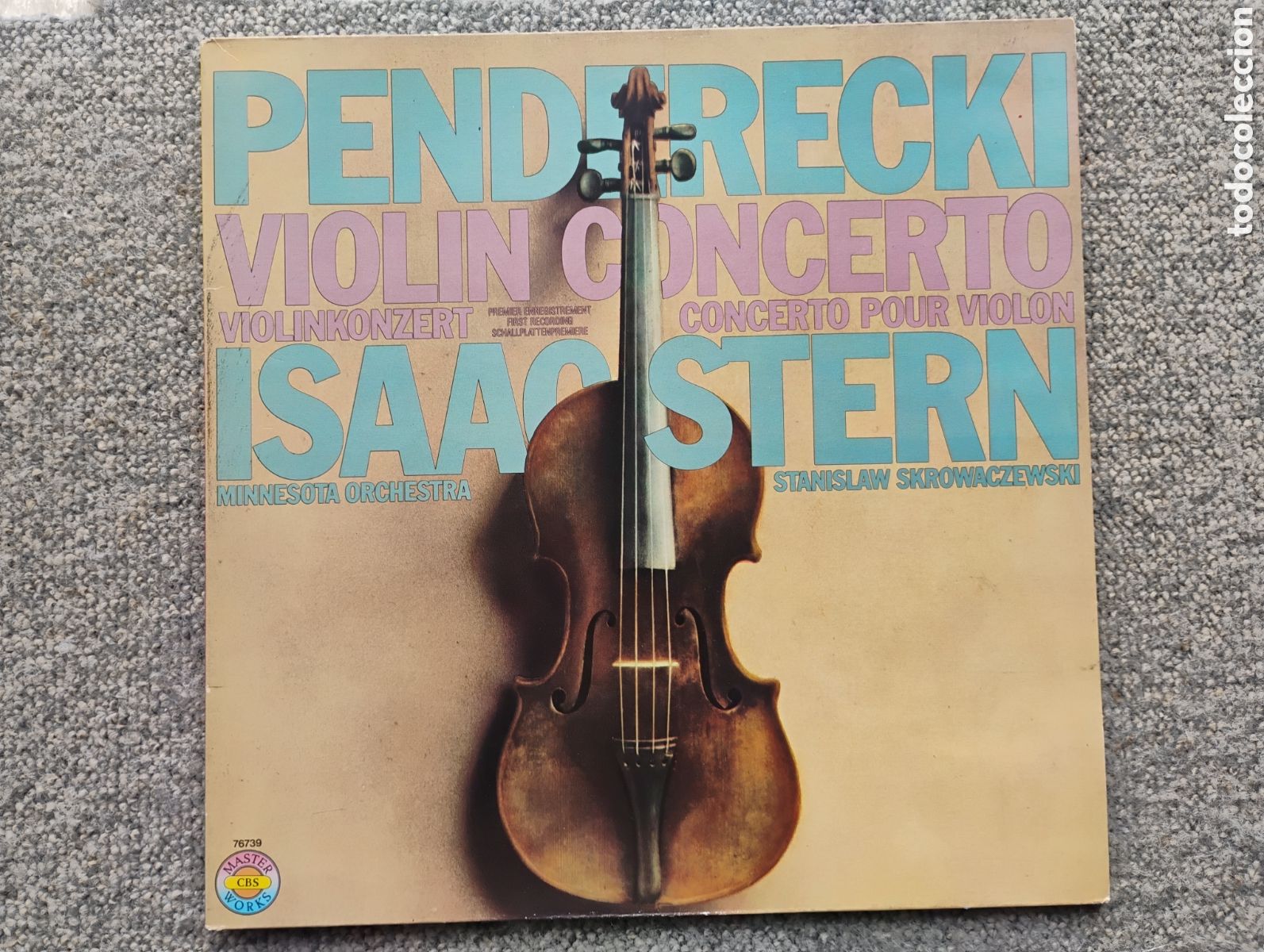 Discos de vinilo: Penderecki: Concierto para viol&iacute;n 1. Stern, Skrowacewsky
