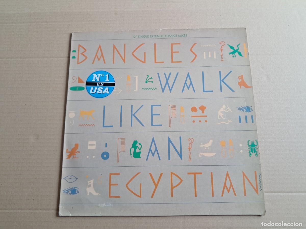 Discos de vinilo: BANGLES - WALK LIKE AN EGYPTIAN MAXI SINGLE 1986 EDICION ESPA&Ntilde;OLA