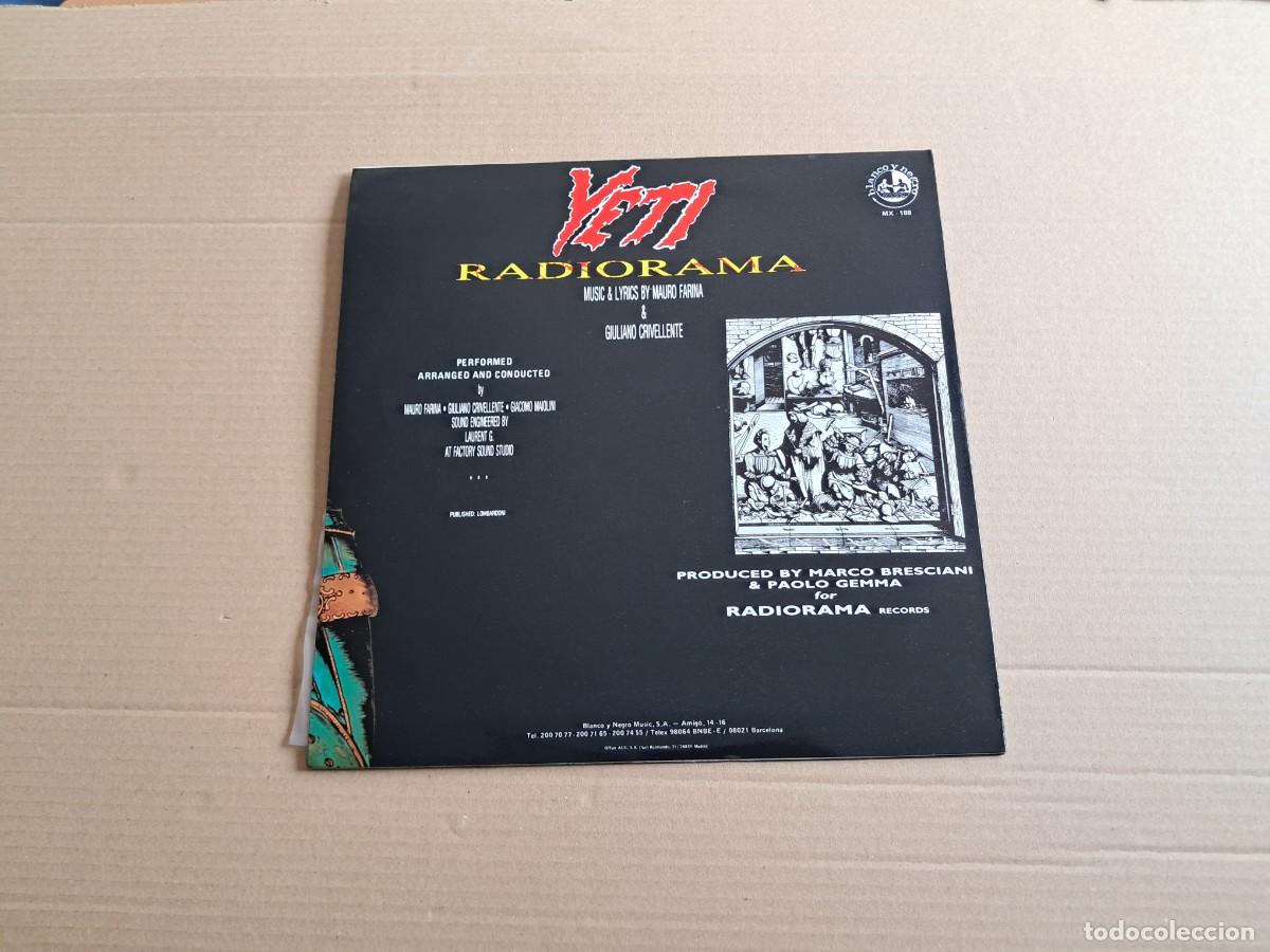 Discos de vinilo: RADIORAMA - YETI MAXI SINGLE 1987 EDICION ESPA&Ntilde;OLA - Foto 3