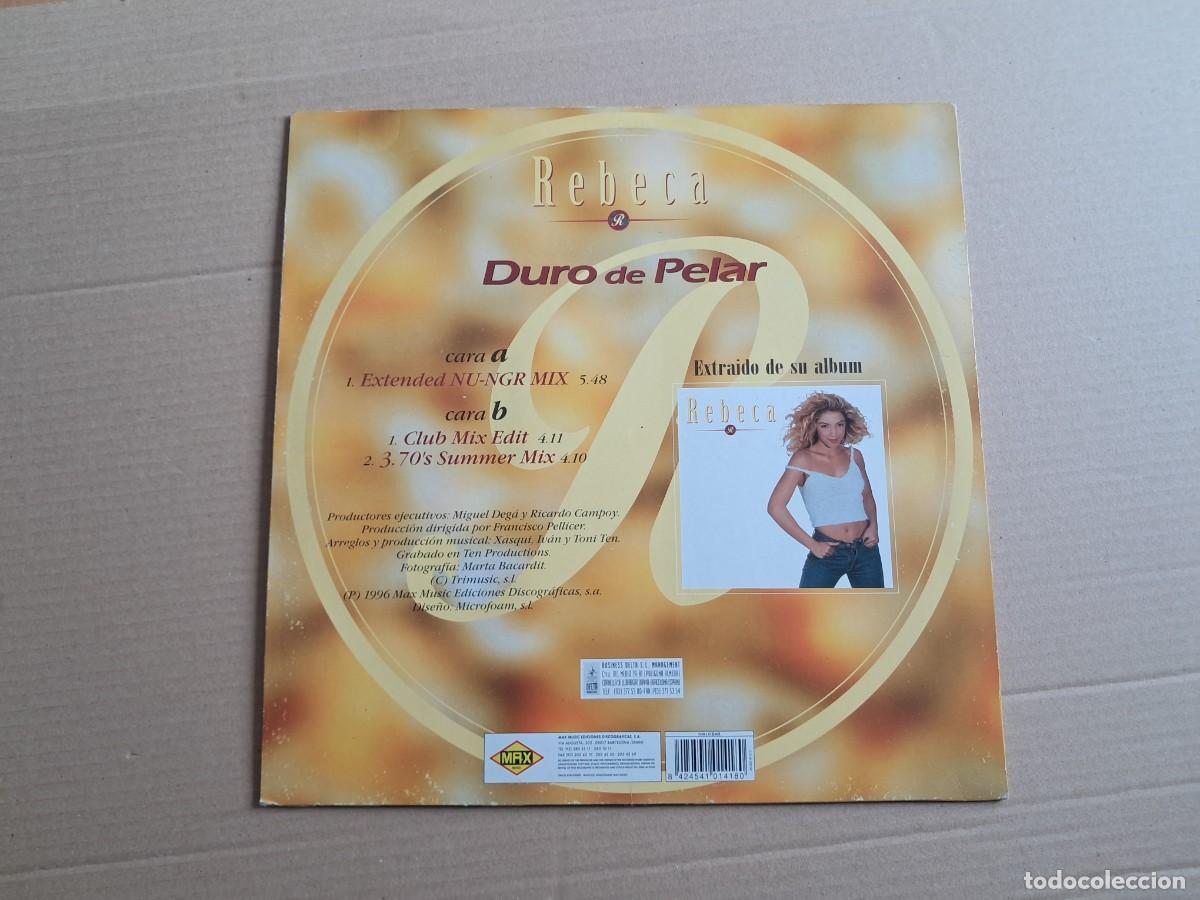 Discos de vinilo: REBECA - DURO DE PELAR MAXI SINGLE 1996 - Foto 6