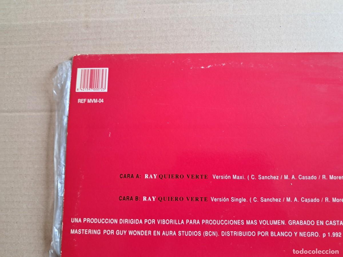 Discos de vinilo: RAY - QUIERO VERTE MAXI SINGLE 1992 SYNTHPOP - Foto 7