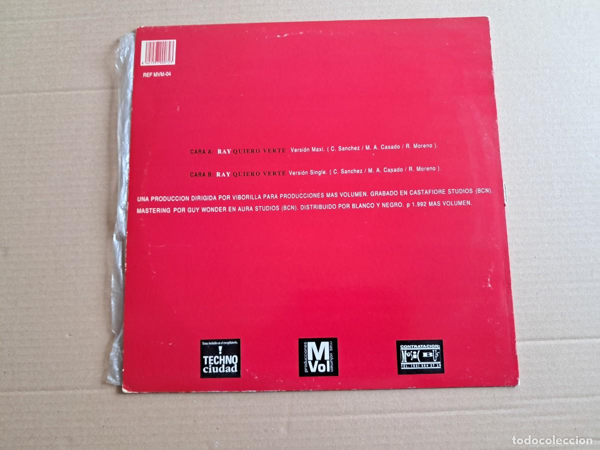 Discos de vinilo: RAY - QUIERO VERTE MAXI SINGLE 1992 SYNTHPOP - Foto 8
