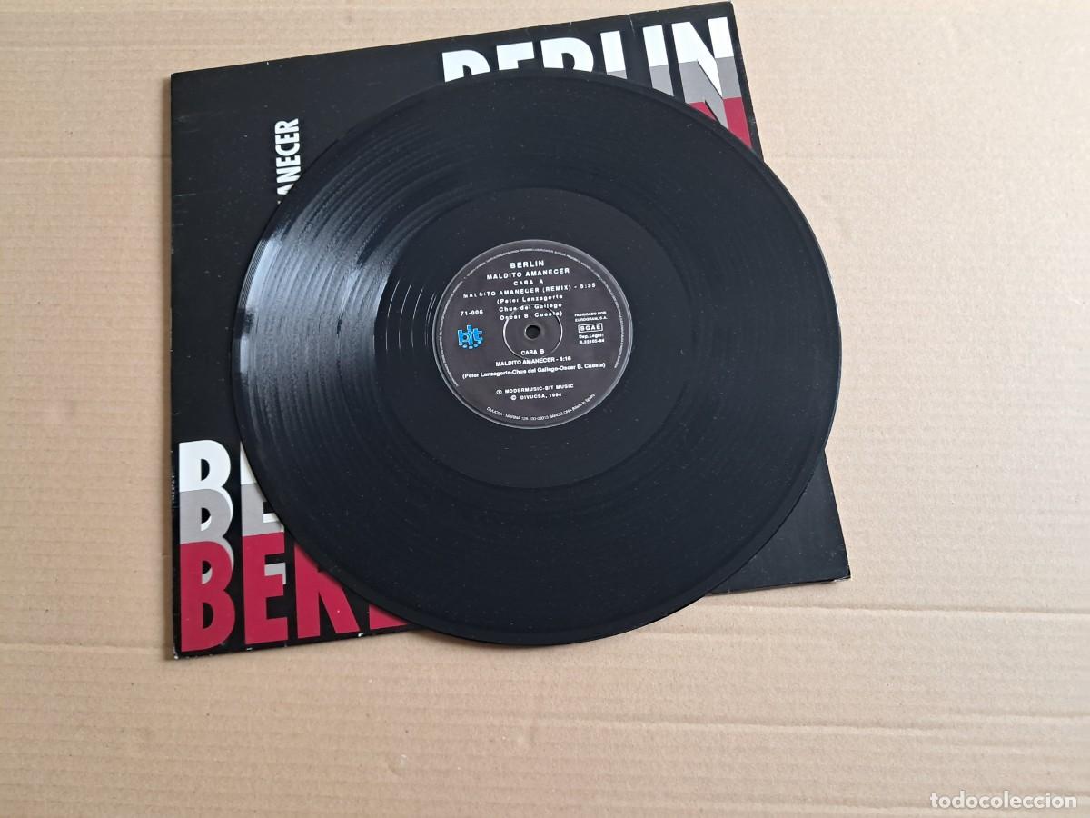 Discos de vinilo: BERLIN - MALDITO AMANECER MAXI SINGLE 1994 SYNTHPOP - Foto 4