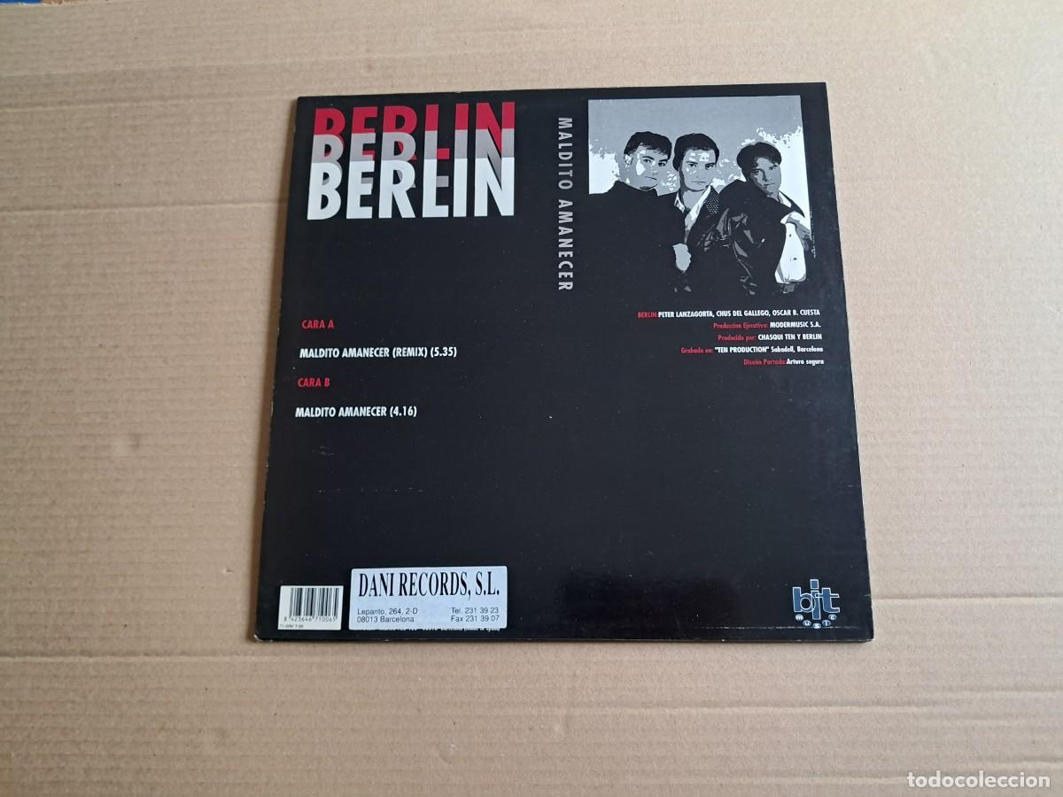 Discos de vinilo: BERLIN - MALDITO AMANECER MAXI SINGLE 1994 SYNTHPOP - Foto 5