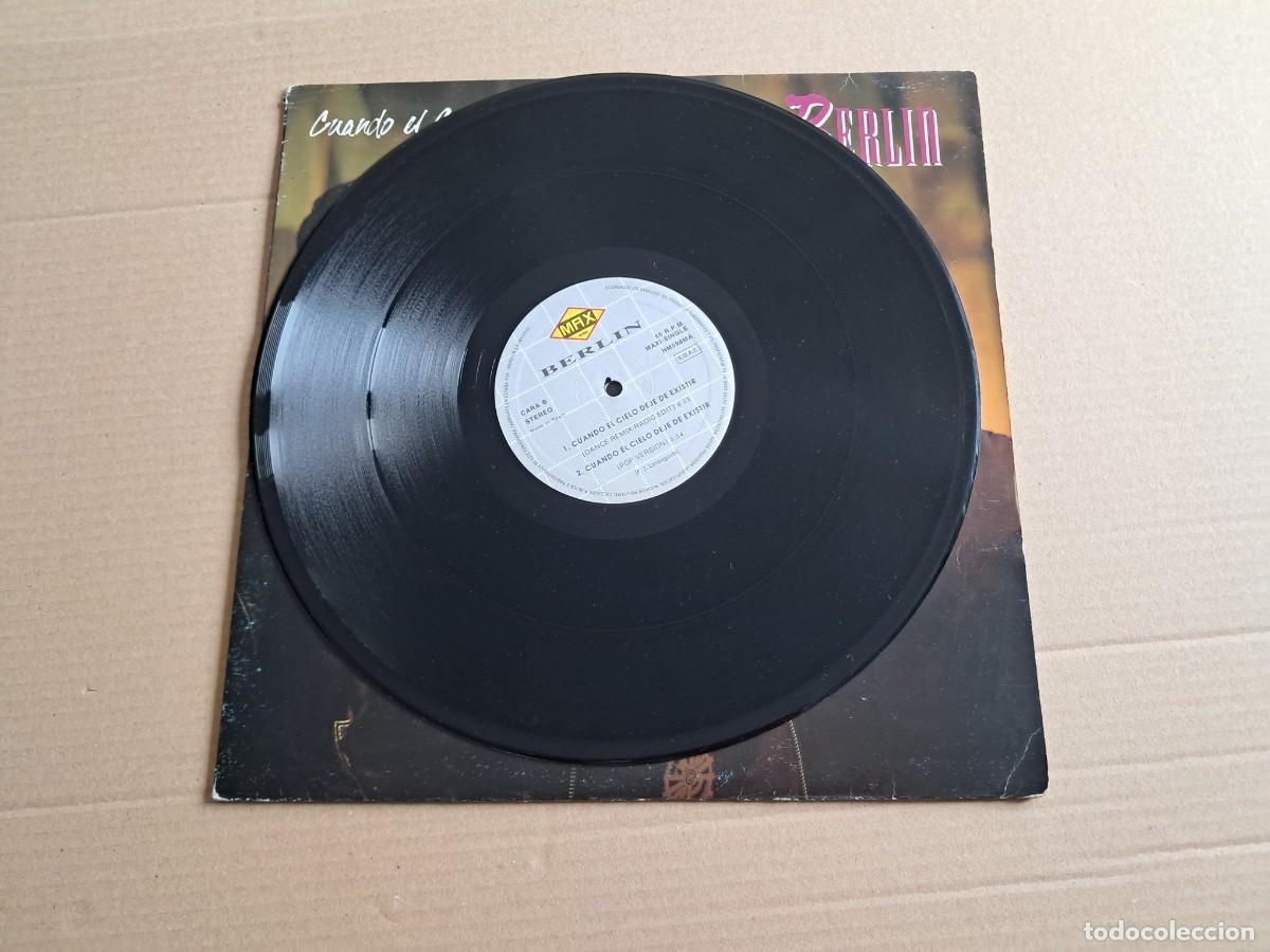 Discos de vinilo: BERLIN - CUANDO EL CIELO DEJE DE EXISTIR MAXI SINGLE 1992 SYNTHPOP - Foto 5