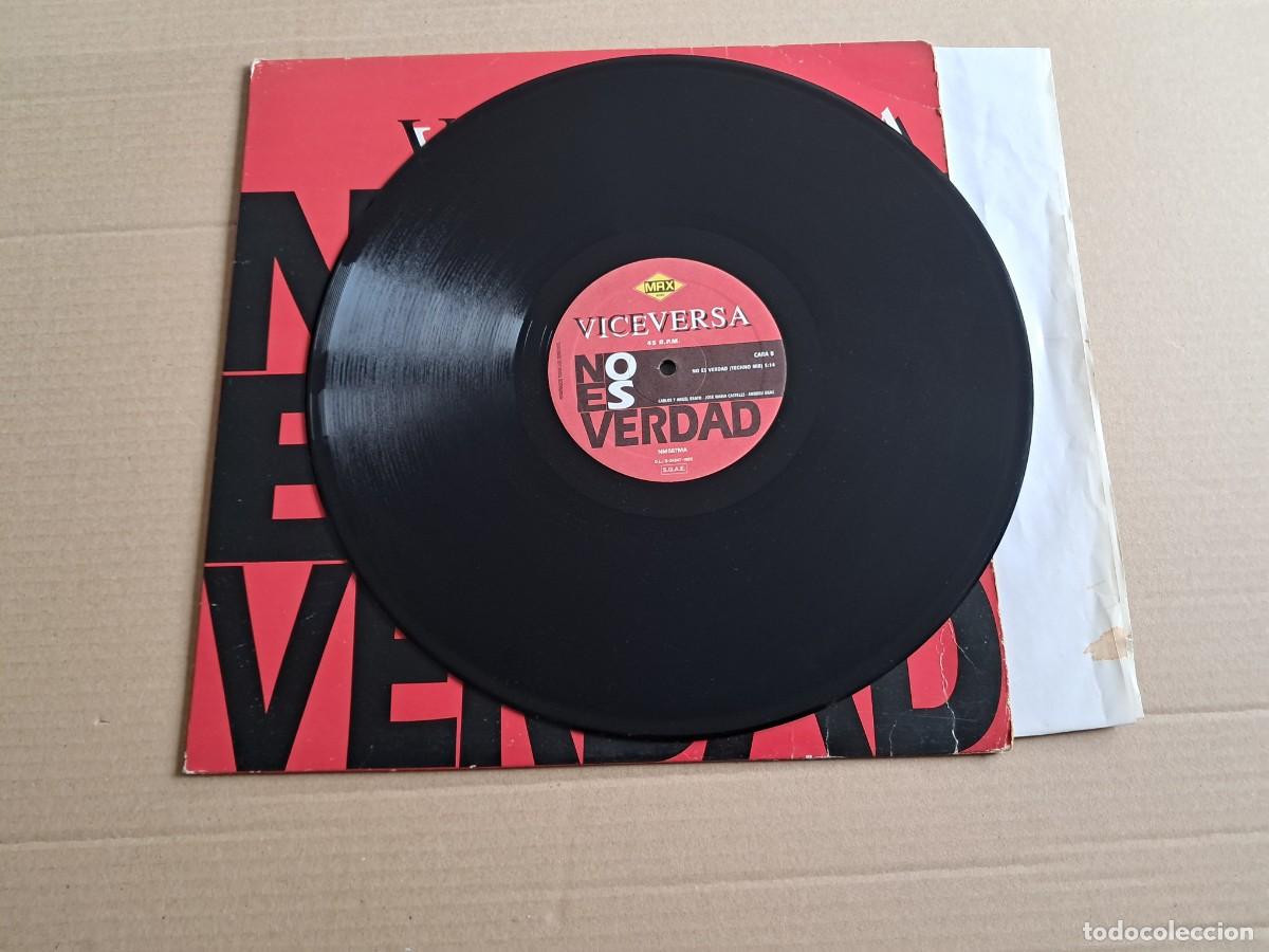 Discos de vinilo: VICEVERSA - NO ES VERDAD MAXI SINGLE 1992 SYNTHPOP - Foto 4