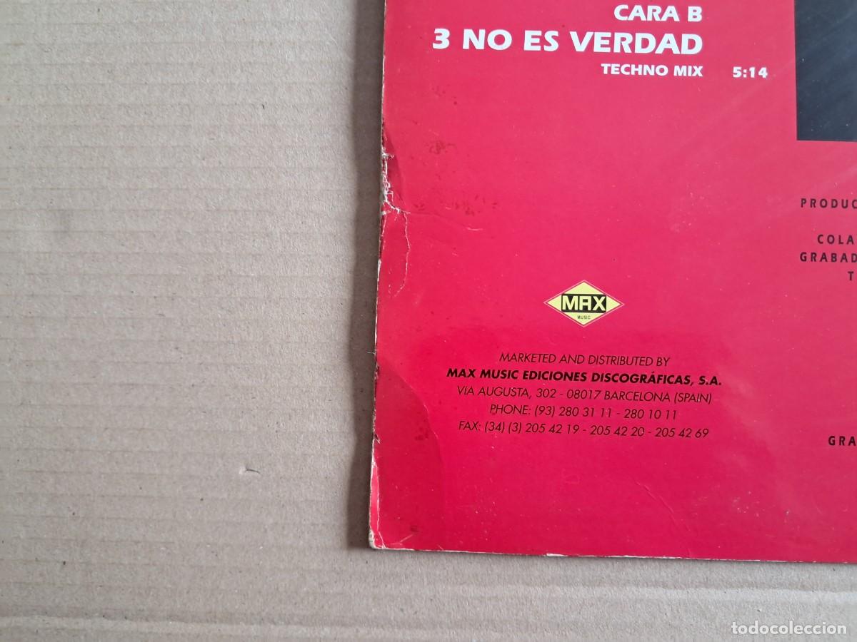 Discos de vinilo: VICEVERSA - NO ES VERDAD MAXI SINGLE 1992 SYNTHPOP - Foto 5