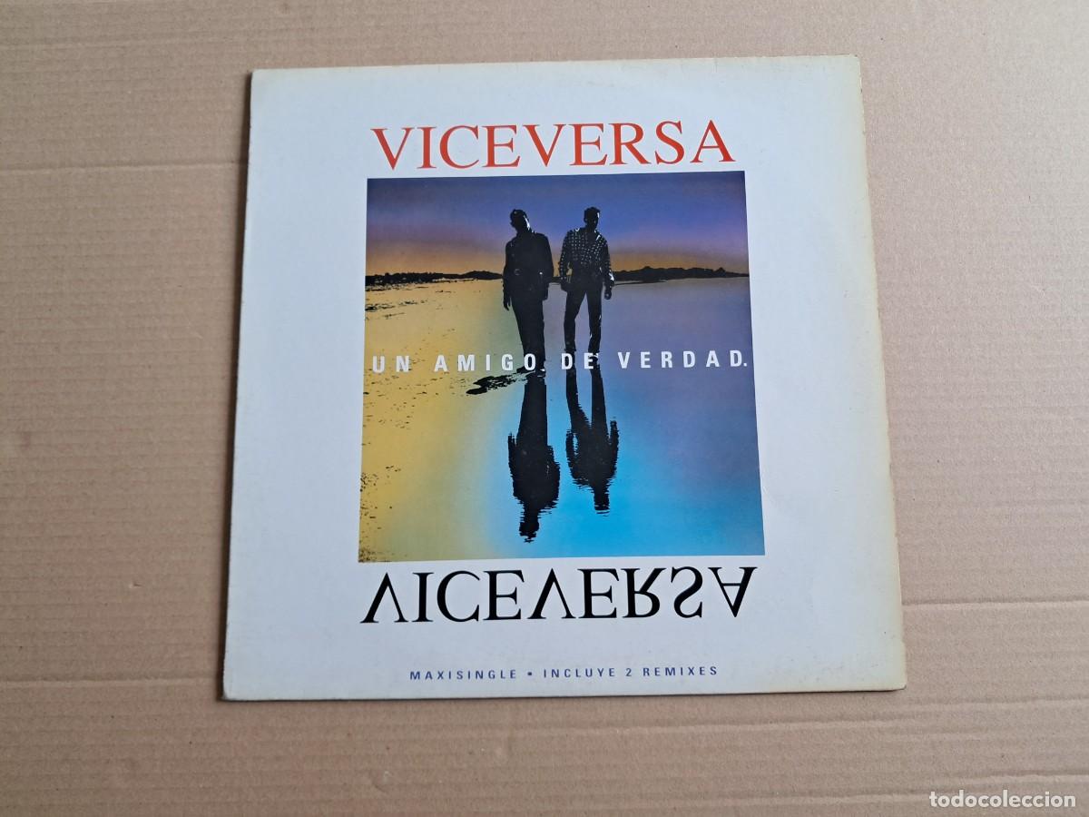 Discos de vinilo: VICEVERSA - UN AMIGO DE VERDAD MAXI SINGLE 1993 SYNTHPOP