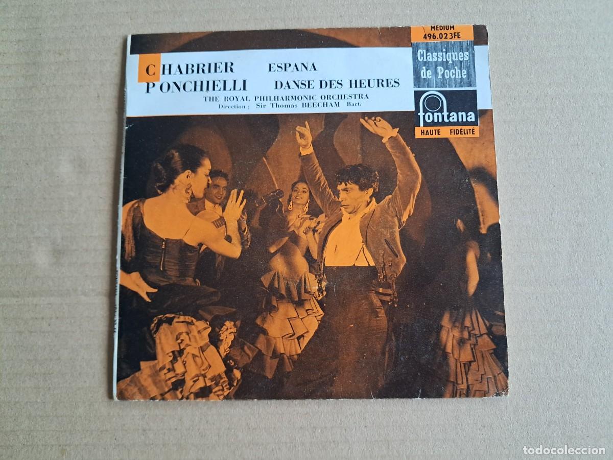 Discos de vinilo: EMMANUEL CHABRIER - LA DANSE DES HEURES SINGLE EDICION FRANCIA