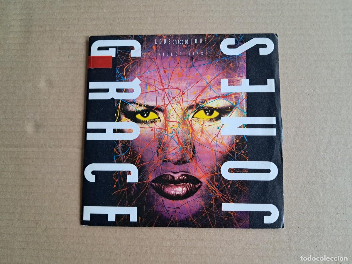 Discos de vinilo: GRACE JONES - LOVE ON TOP OF LOVE SINGLE 1989 EDICION ITALIA