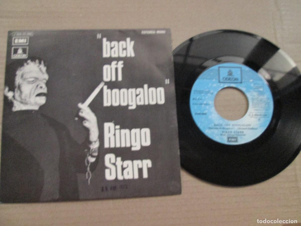 Discos de vinilo: RINGO STARR - Back off boogaloo / Blindman. Single, ed espa&ntilde;ola 7&rdquo; 1972. Magn&ntilde;ifico estado (VG+/NM)