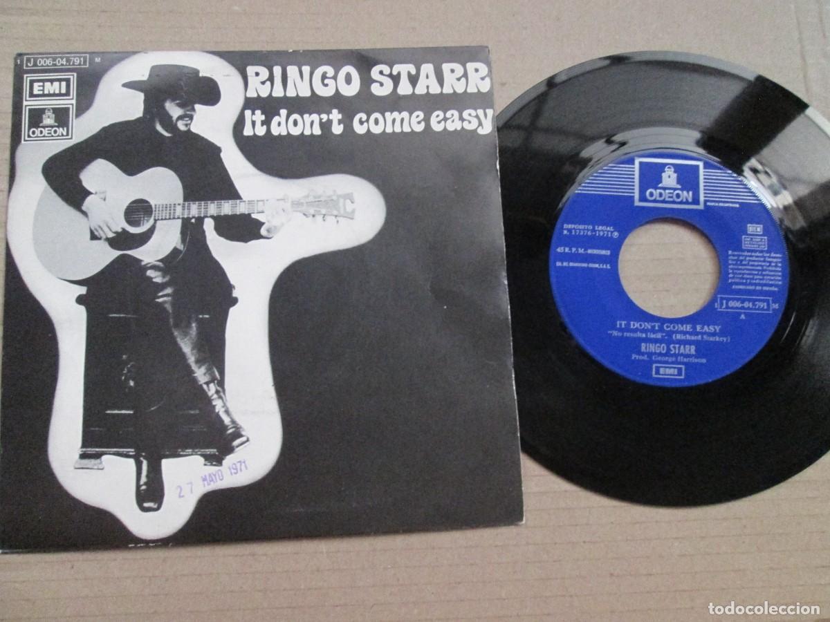 Discos de vinilo: RINGO STARR - It don&acute;t come easy / Early 1970. Single, ed espa&ntilde;ola 7&rdquo; 1971. Muy buen estado (VG+)