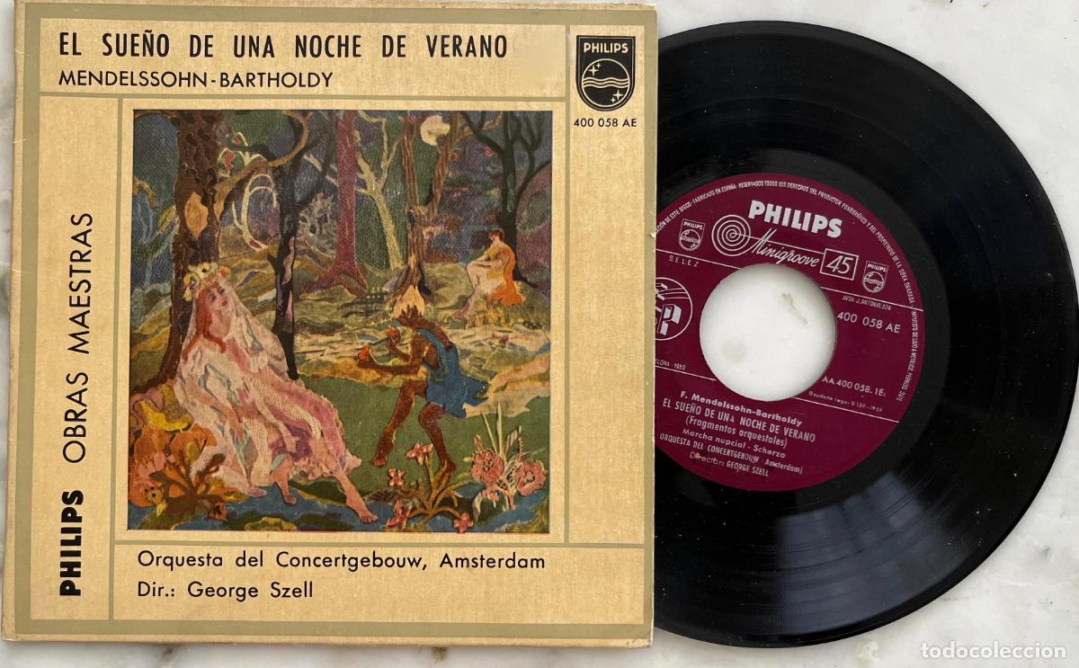 Discos de vinilo: SUE&Ntilde;O DE UNA NOCHE DE VERANO. MENDELSSOHN. GEORGE SZELL EP ORIGINAL ESPA&Ntilde;A 1959