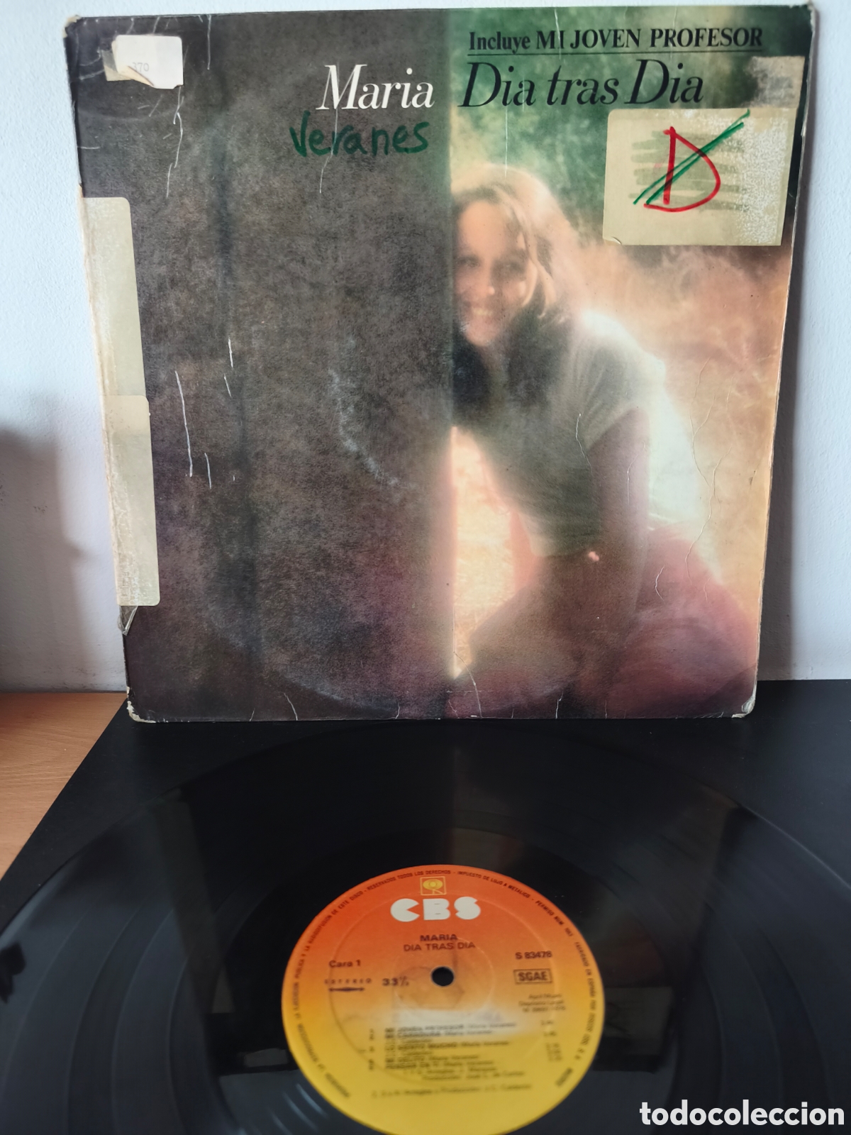 Discos de vinilo: Maria Veranes - D&iacute;a Tras D&iacute;a - CBS &ndash; S 83478 - Formato: Vinilo, LP, &Aacute;lbum - Espa&ntilde;a - 1979 - C.4
