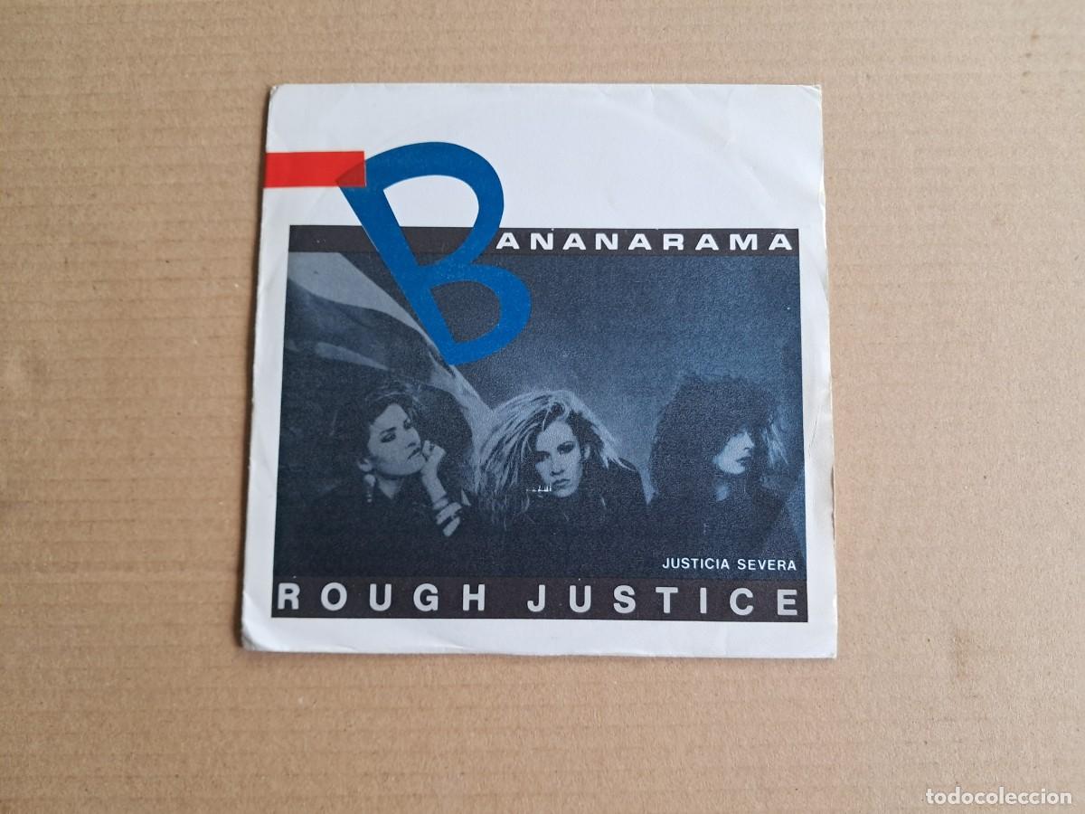 Discos de vinilo: BANANARAMA - ROUGH JUSTICE SINGLE 1984 EDICION ESPA&Ntilde;OLA