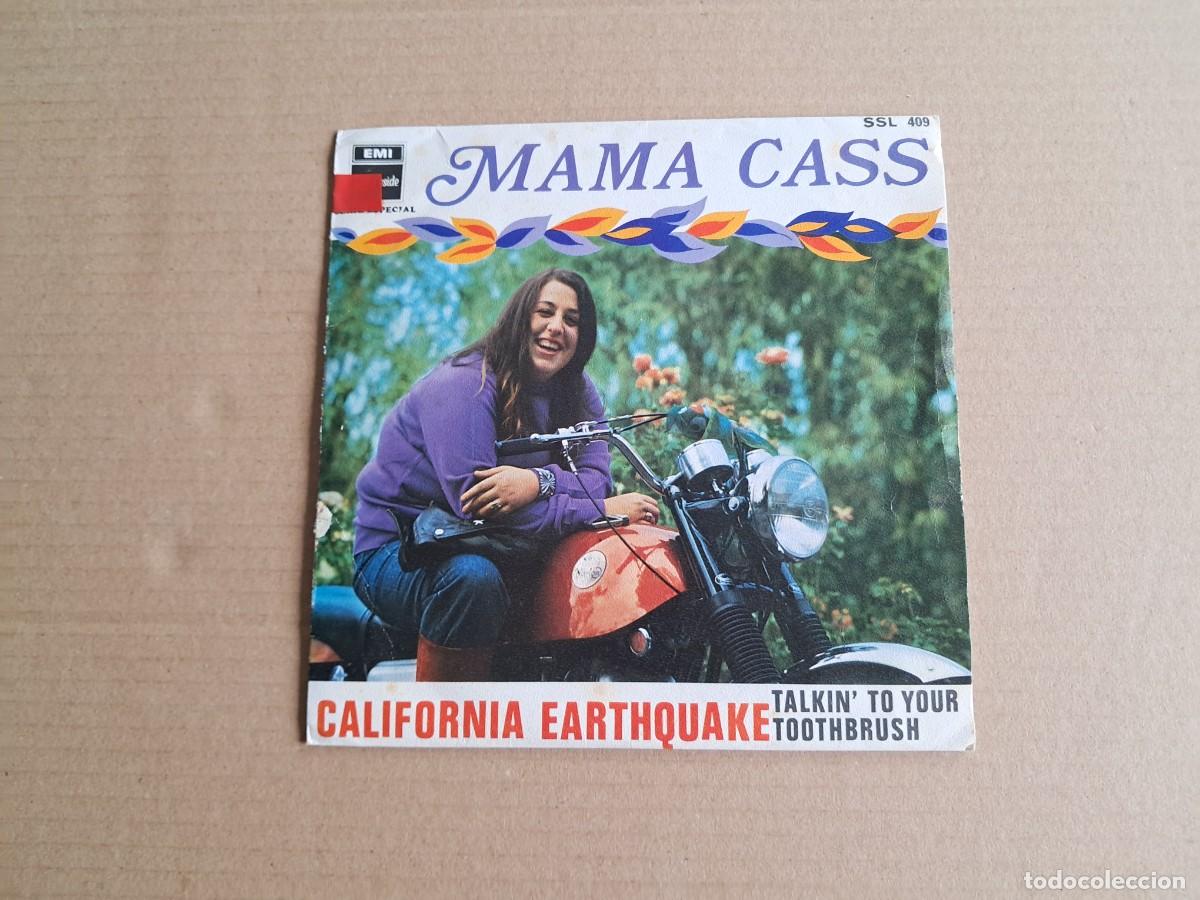 Discos de vinilo: MAMA CASS - CALIFORNIA EARTHQUAKE SINGLE 1968 EDICION ESPA&Ntilde;OLA
