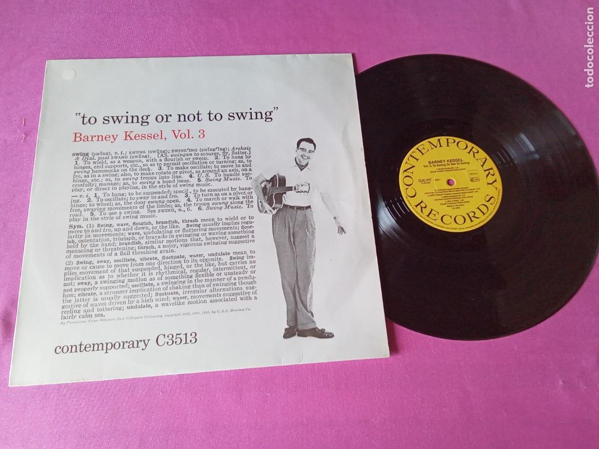 Discos de vinilo: TO SWING OR NOT TO SWING BARNEY KESSEL 1987 LP L31 5 2