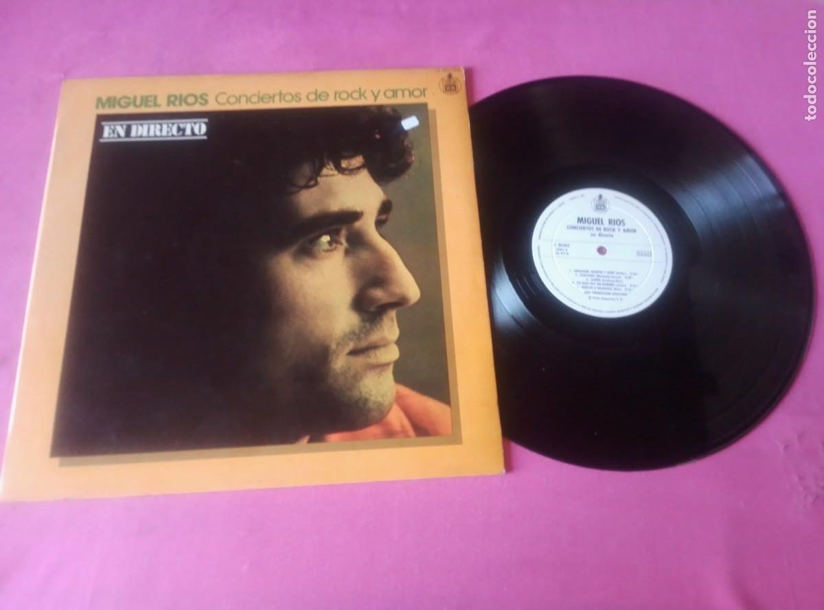 Discos de vinilo: MIGUEL R&Iacute;OS CONCIERTOS DE ROCK Y AMOR EN DIRECTO 1978 LP L31 5 3