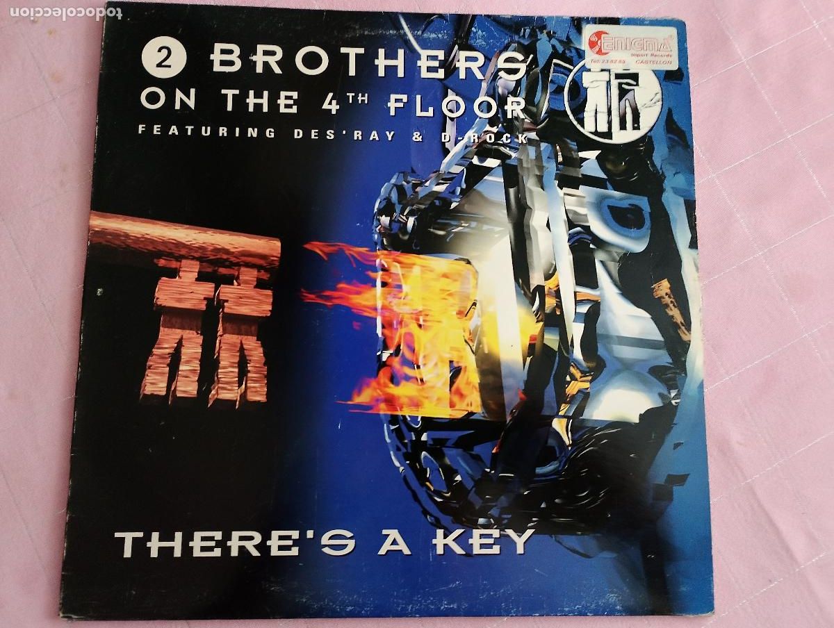 Discos de vinilo: 2 Brothers On The 4th Floor Featuring Des'Ray & D-Rock &ndash; There's A Key, 1996, ed espa&ntilde;ola