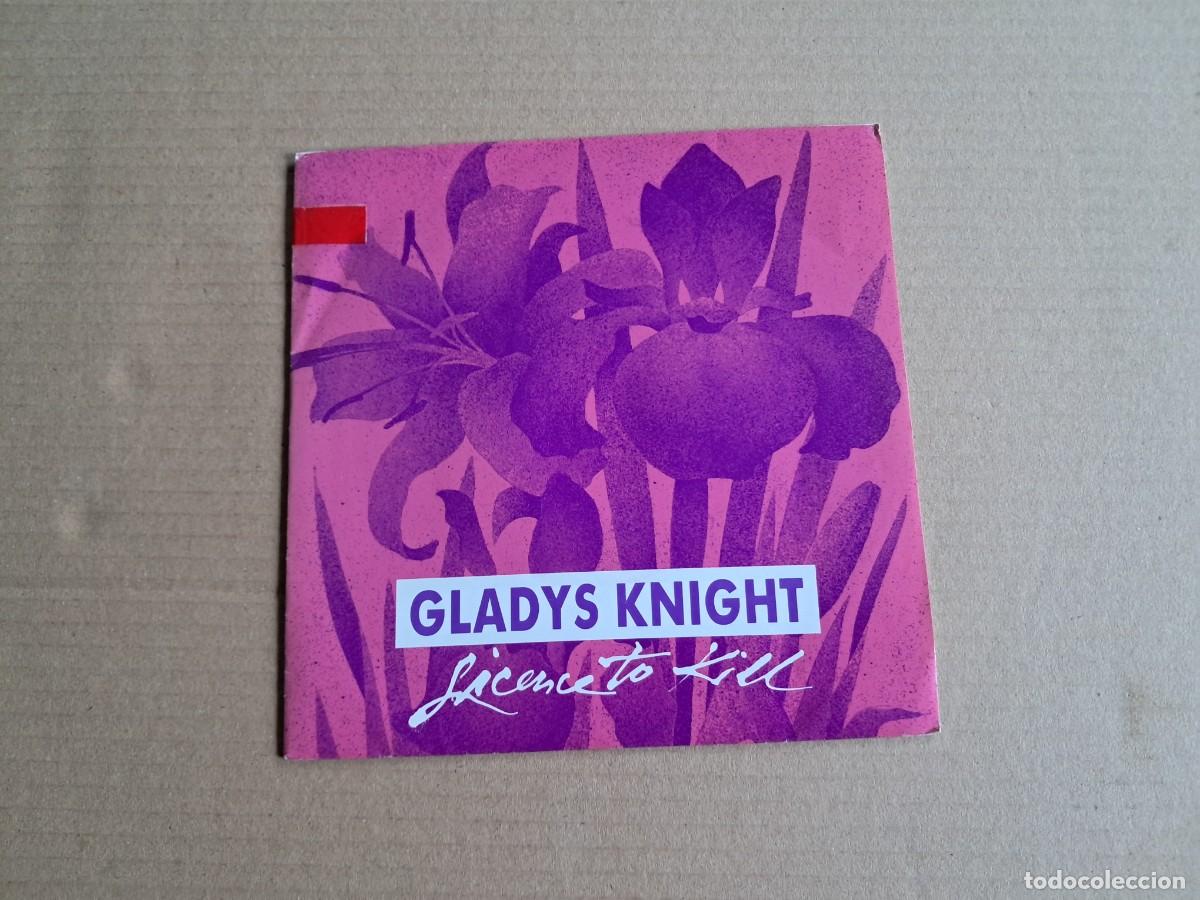 Discos de vinilo: GLADYS KNIGHT - LICENSE TO KILL SINGLE PROMOCIONAL 1989 EDICION ESPA&Ntilde;OLA