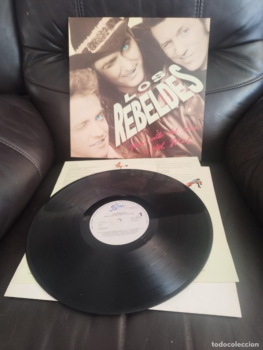 Discos de vinilo: Los Rebeldes, m&aacute;s all&aacute; del bien y del mal. Vinilo lp en muy buen estado.