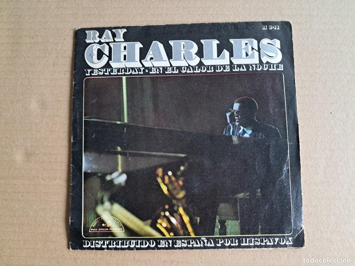 Discos de vinilo: RAY CHARLES - YESTERDAY SINGLE 1967 EDICION ESPA&Ntilde;OLA
