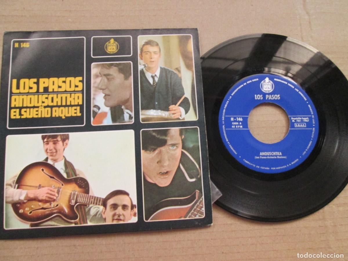 Discos de vinilo: LOS PASOS - Anouschtka / El Sue&ntilde;o Aquel. Single, ed espa&ntilde;ola 7&rdquo; 1967. Muy buen estado (VG+)