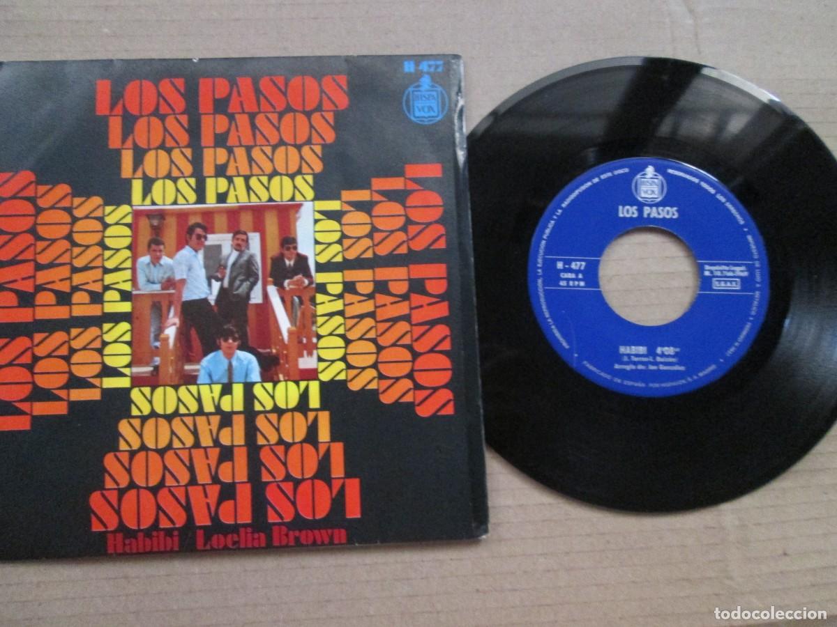 Discos de vinilo: LOS PASOS - Habibi / Loelia Brown. Single, ed espa&ntilde;ola 7&rdquo; 1969. Magn&iacute;fico estado (VG+/NM)