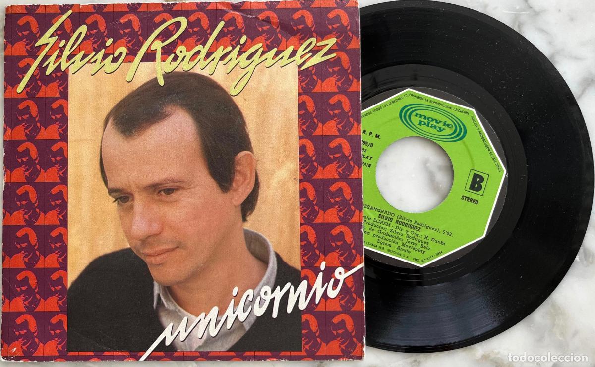 Discos de vinilo: SLVIO RODRIGUEZ. UNICORNIO. SINGLE ORIGINAL ESPA&Ntilde;A 1982