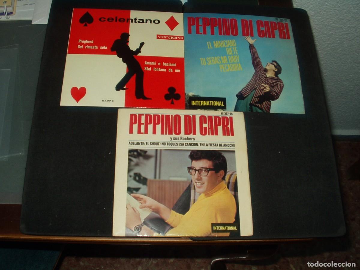 Discos de vinilo: LOTE 3 EP'S SOLISTAS ITALIANOS
