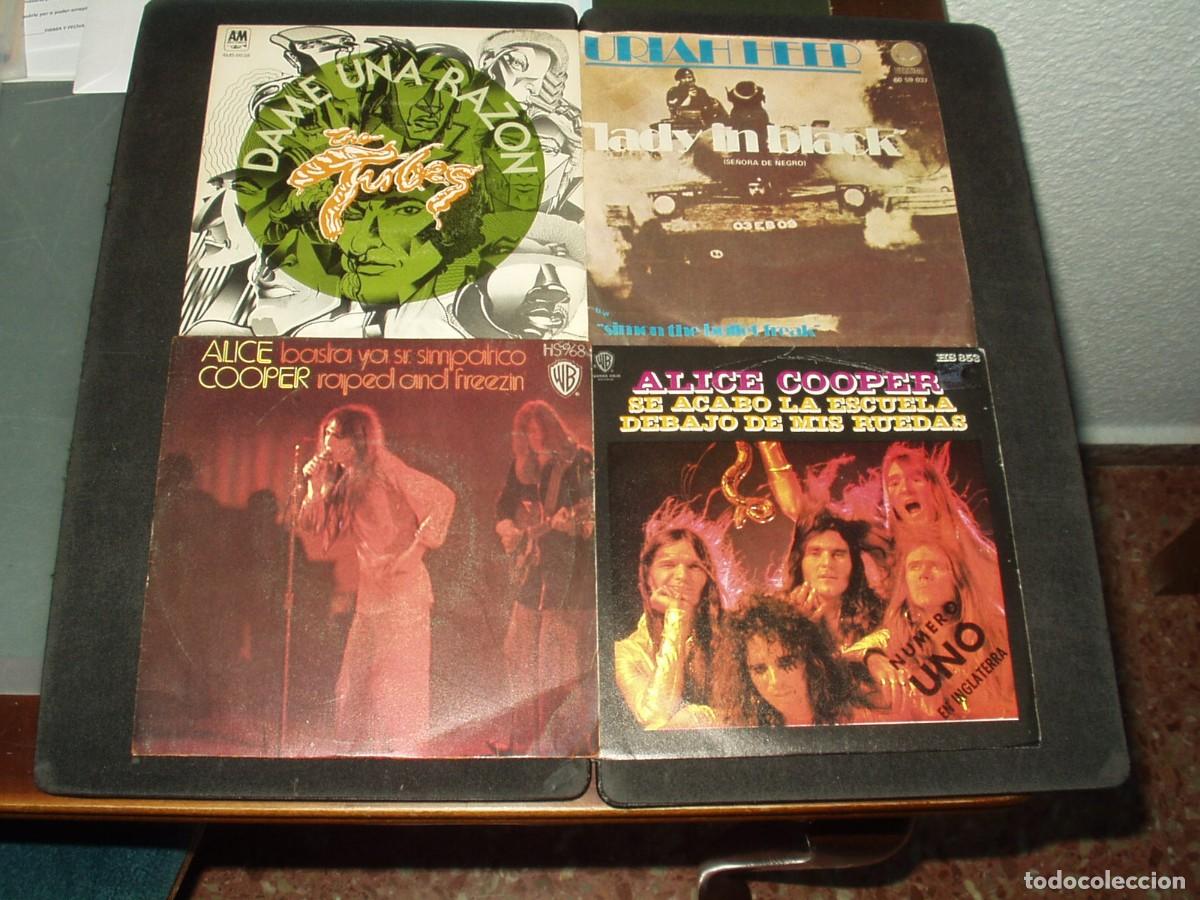 Discos de vinilo: LOTE 4 SINGLES HARD ROCK