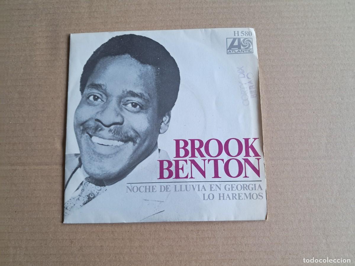 Discos de vinilo: BROOK BENTON - NOCHE DE LLUVIA EN GEORGIA SINGLE 1970 EDICION ESPA&Ntilde;OLA