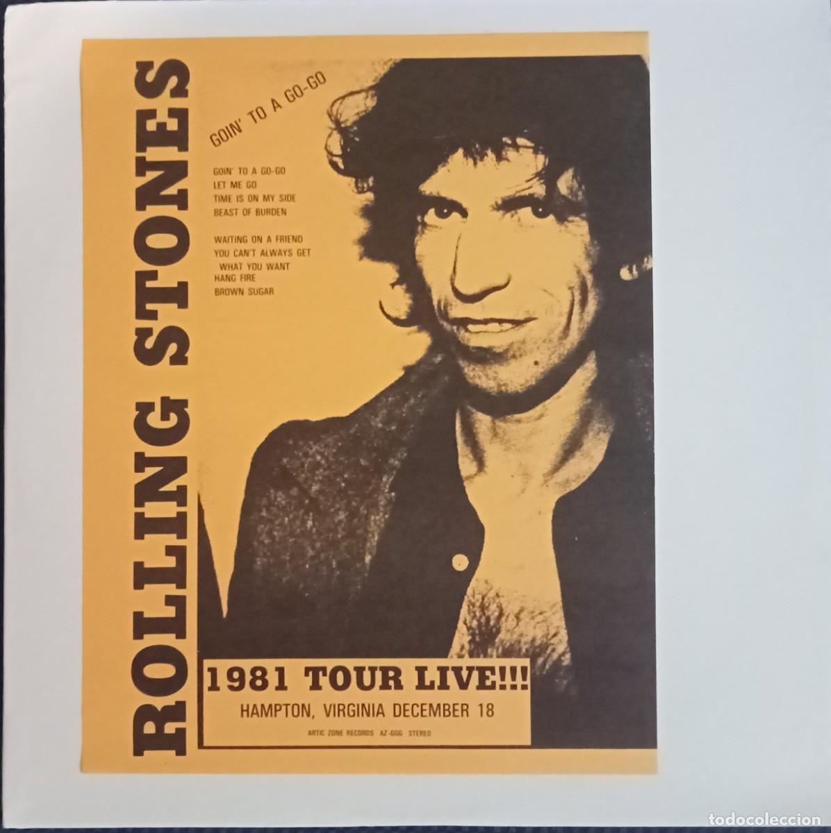 Discos de vinilo: Rolling Stones &rdquo;1981 Tour Live!!!&rdquo;, live in Hampton Va, USA pressing black vinyl htf!!!