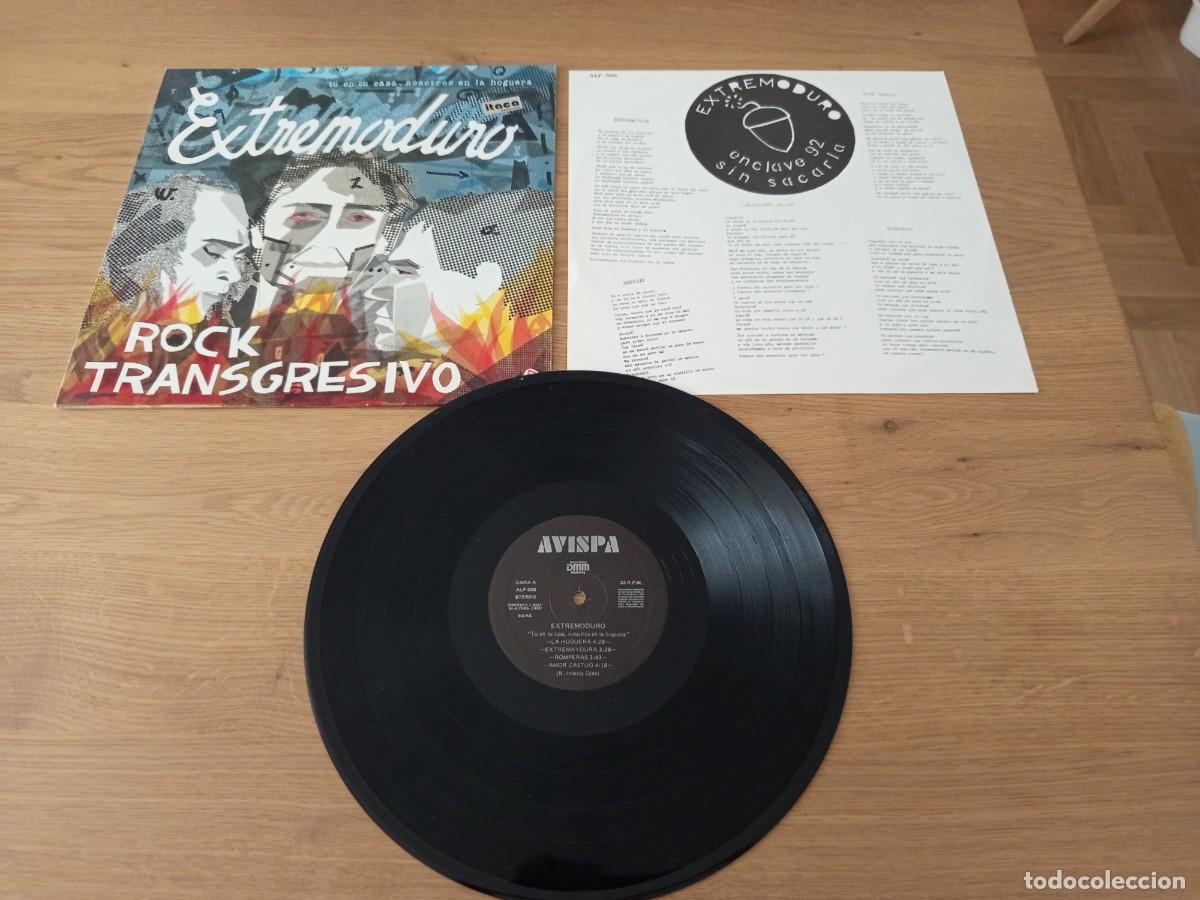 Discos de vinilo: JOYA LP ORIGINAL. EXTREMODURO / ROCK TRANSGRESIVO / SELLO AVISPA ALP 006 / A&Ntilde;O 1989 / COMPLETO.