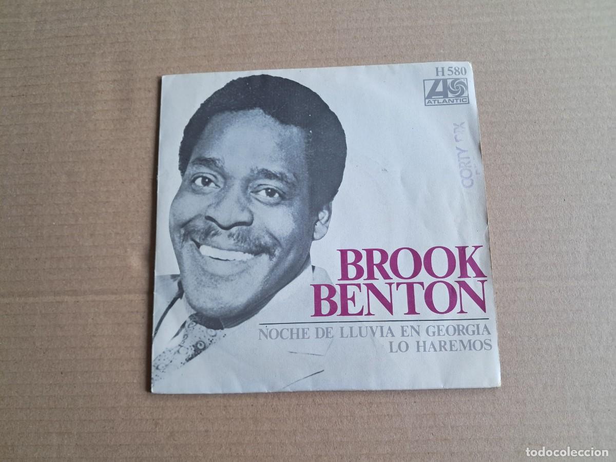 Discos de vinilo: BROOK BENTON - NOCHE DE LLUVIA EN GEORGIA SINGLE 1970 EDICION ESPA&Ntilde;OLA