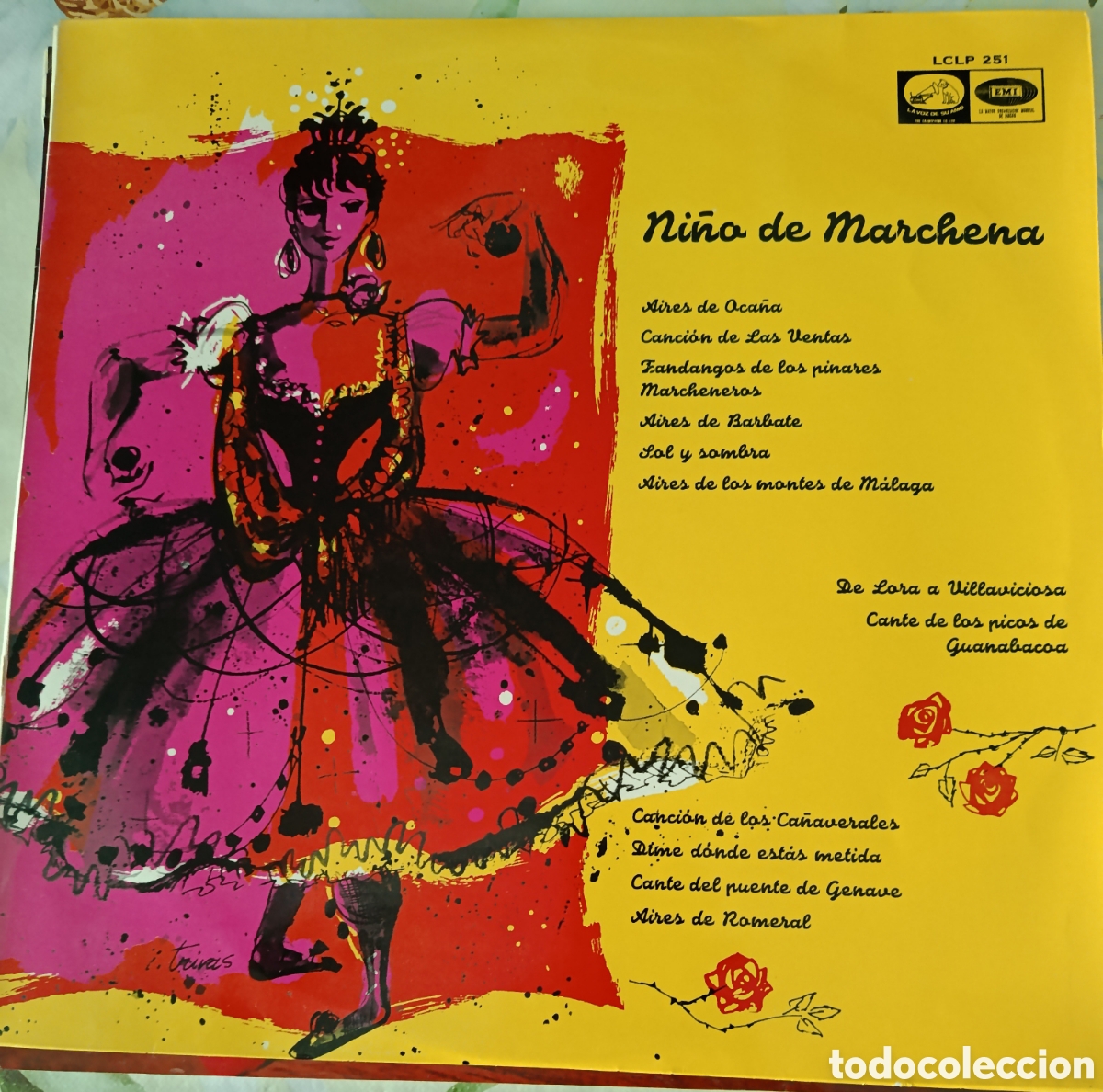 Discos de vinilo: Ni&ntilde;o de Marchena, Pepe Lp sello La voz de su amo editado en Espa&ntilde;a a&ntilde;o 1965.
