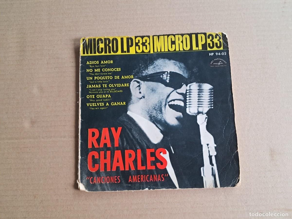 Discos de vinilo: RAY CHARLES - CANCIONES AMERICANAS EP 4 TEMAS 1962 EDICION ESPA&Ntilde;OLA